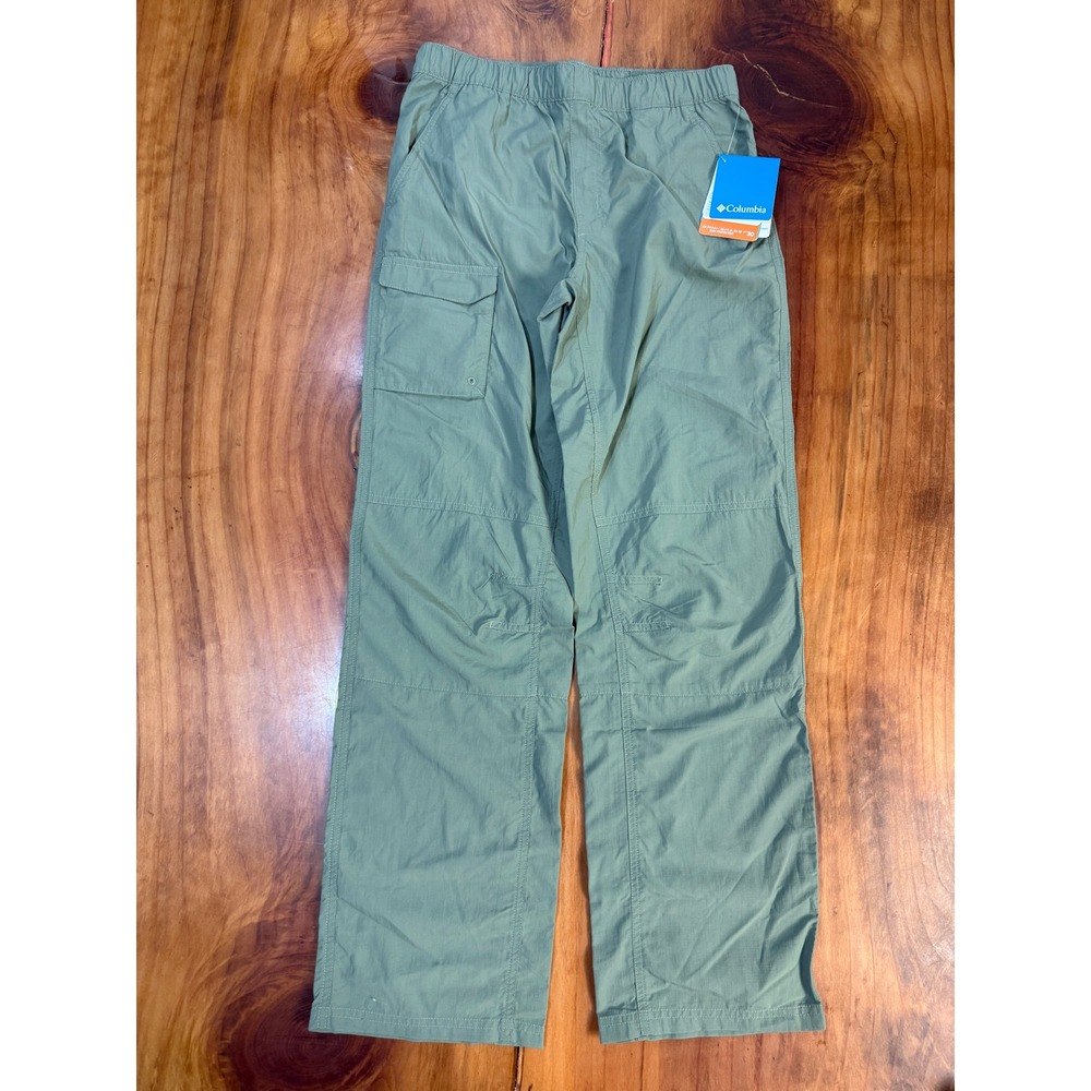 NEW Columbia Boys Pants 14/16 Nylon Silver Ridge Hiking Convertible Pull on Vv2